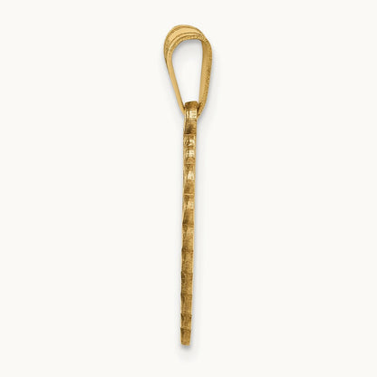 Polished Border Heart Pendant, 14K