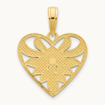 Fancy Heart Pendant — 21.23mm