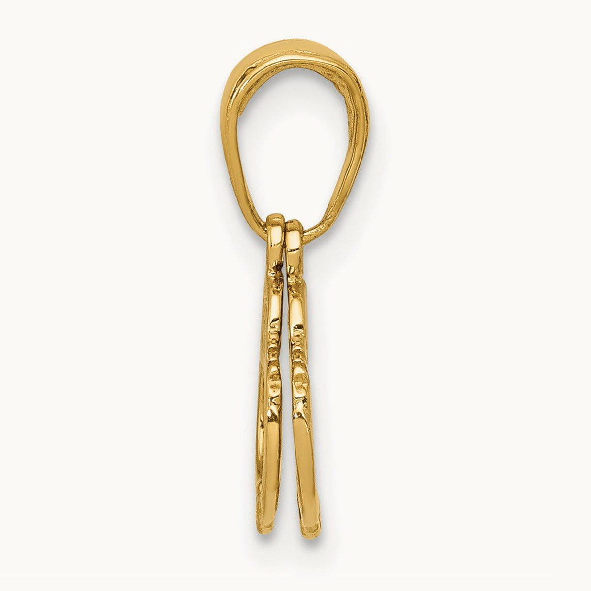 2-Piece Handcuffs Pendant, 14K
