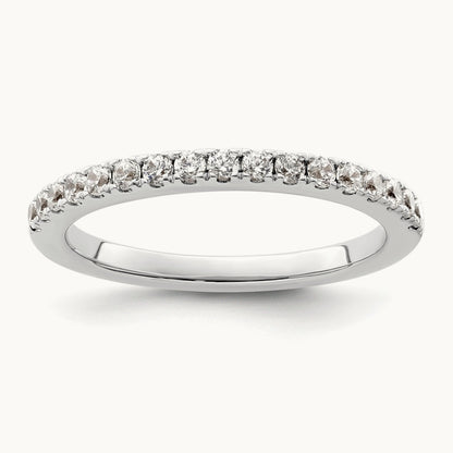 Diamond Wedding Band, 14K White Gold