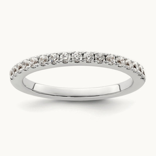 Diamond Wedding Band, 14K White Gold