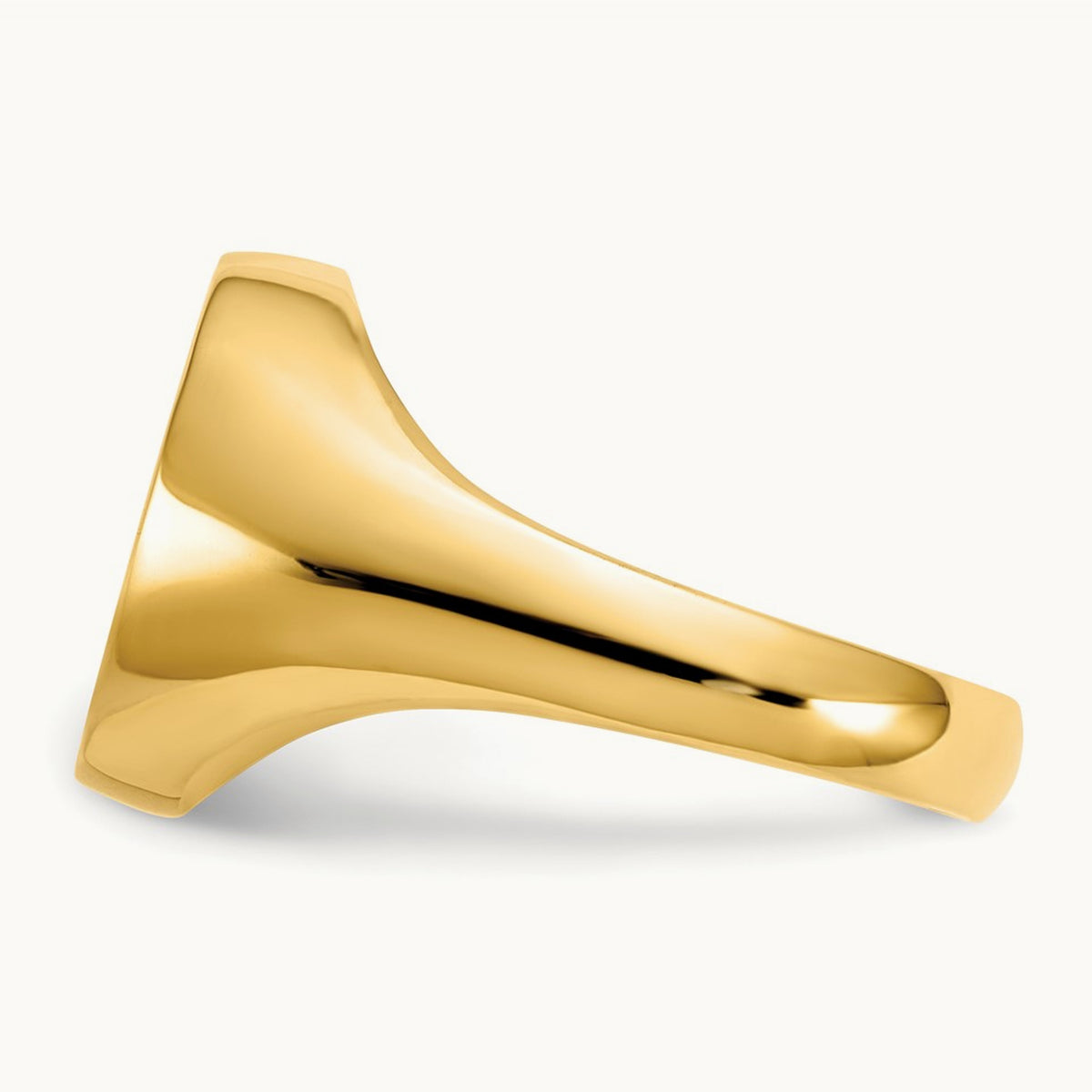 Polished Eternal Life Cross Ring, 14K