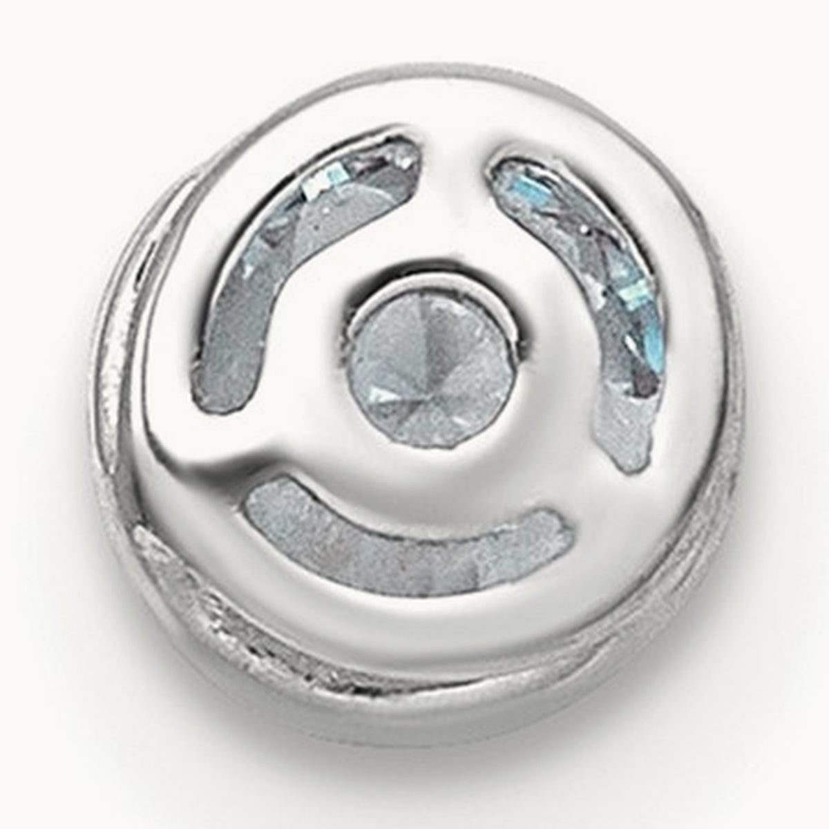 Round Bezel Set Chain Slide Pendant, 0.25-3.00 ct tw Lab-Grown Diamond — 1/3 ct, VS (Best), 14K White Gold