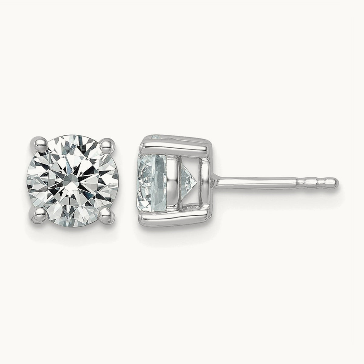 Round Heavyweight Stud Earrings, 0.10-7.00 ct tw Lab-Grown Diamond