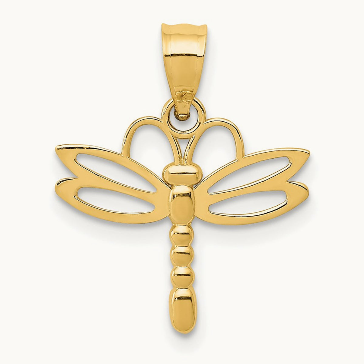 Dragonfly Pendant, 14K