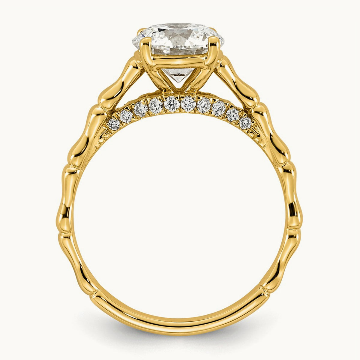 Round Center Ring, 1 5/8-3 1/6 ct Lab-Grown Diamond