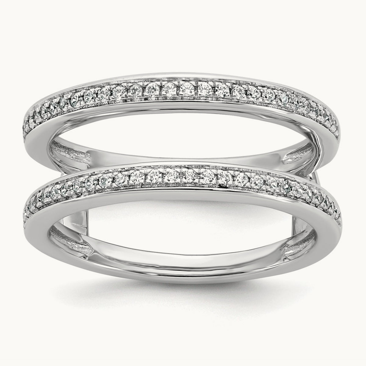 Complete Diamond Ring Guard — 14K White Gold
