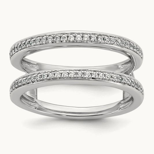 Complete Diamond Ring Guard — 14K White Gold