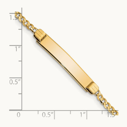 Children's Curb Link ID Bracelet, 14K