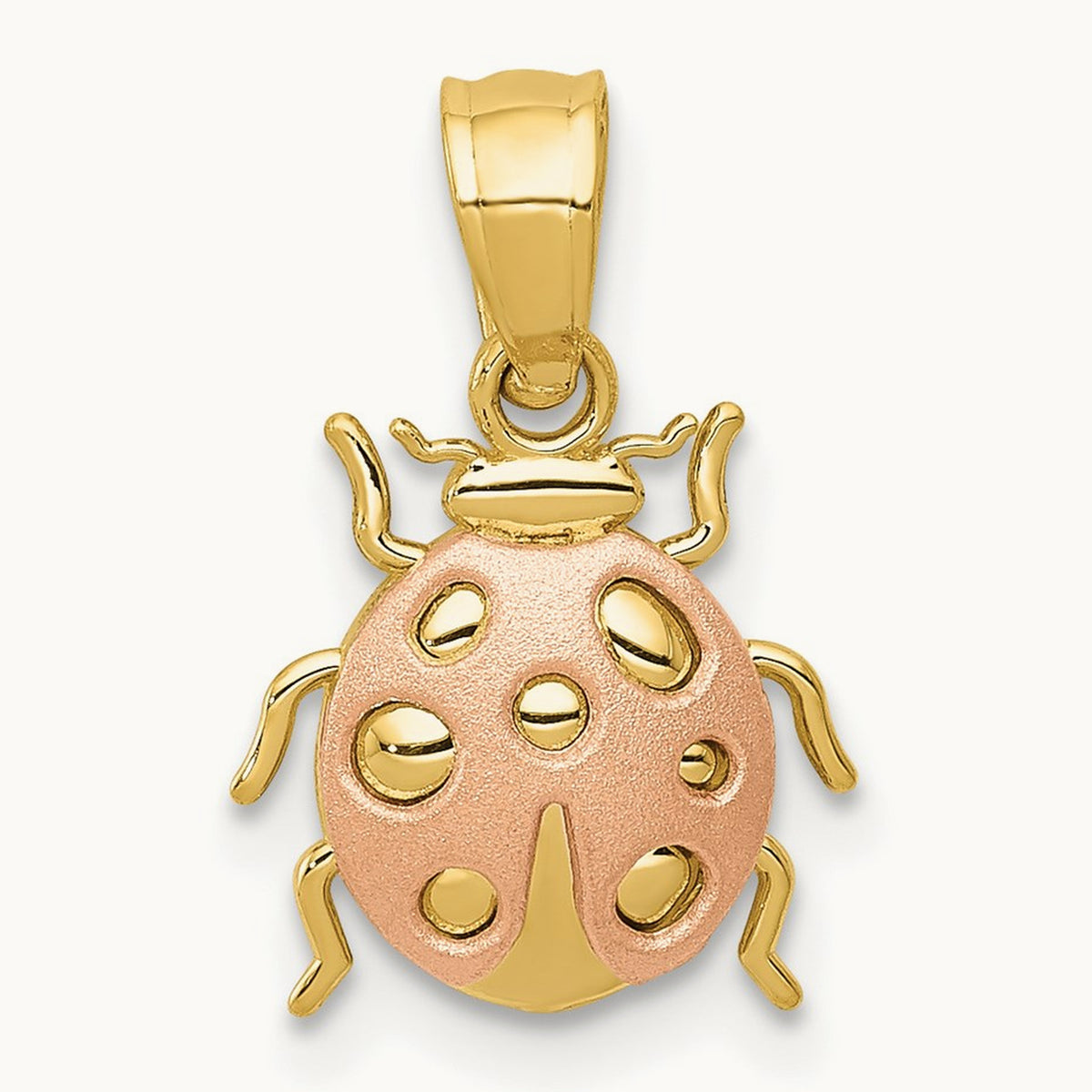 Ladybug Pendant, 14K Two Tone