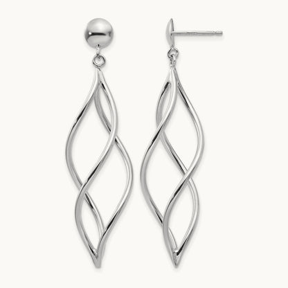 Swirl Dangle Earrings — photo set