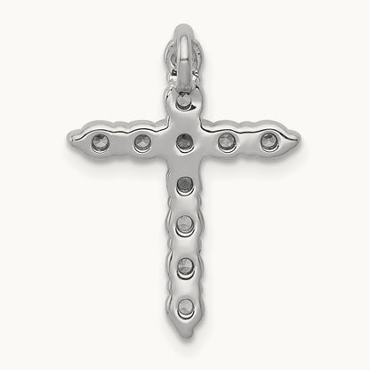 Cross Chain Slide Pendant, 0.50 ct tw Lab-Grown Diamond