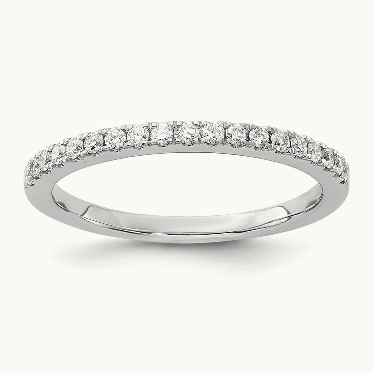 Prong-Set Wedding Band — 1/5 ct, 7