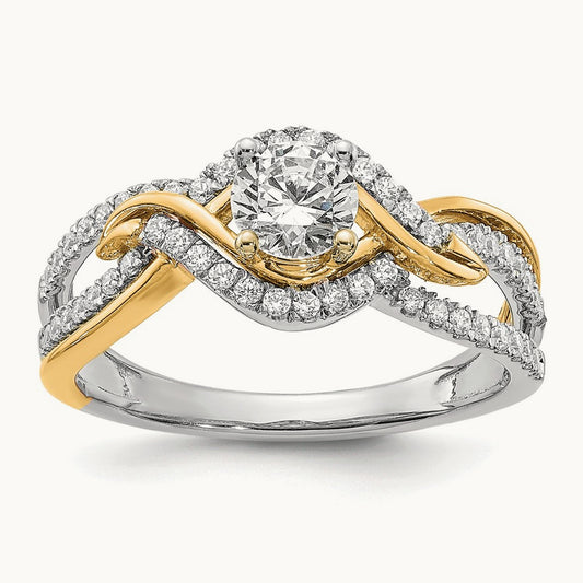 Semi-Mount Engagement Ring, 0.25 ct tw