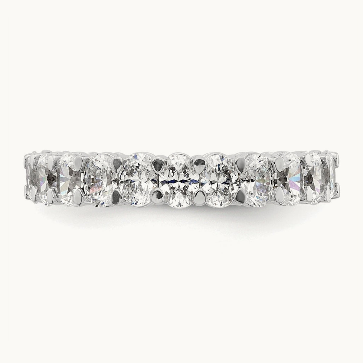 5 Stone Band, 1.50 ct tw Lab-Grown Diamond — 14K White Gold