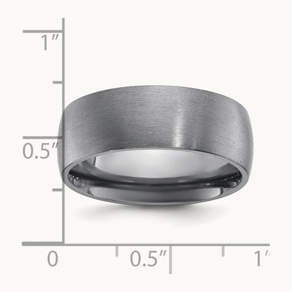 Tantalum Brushed Band, 8mm