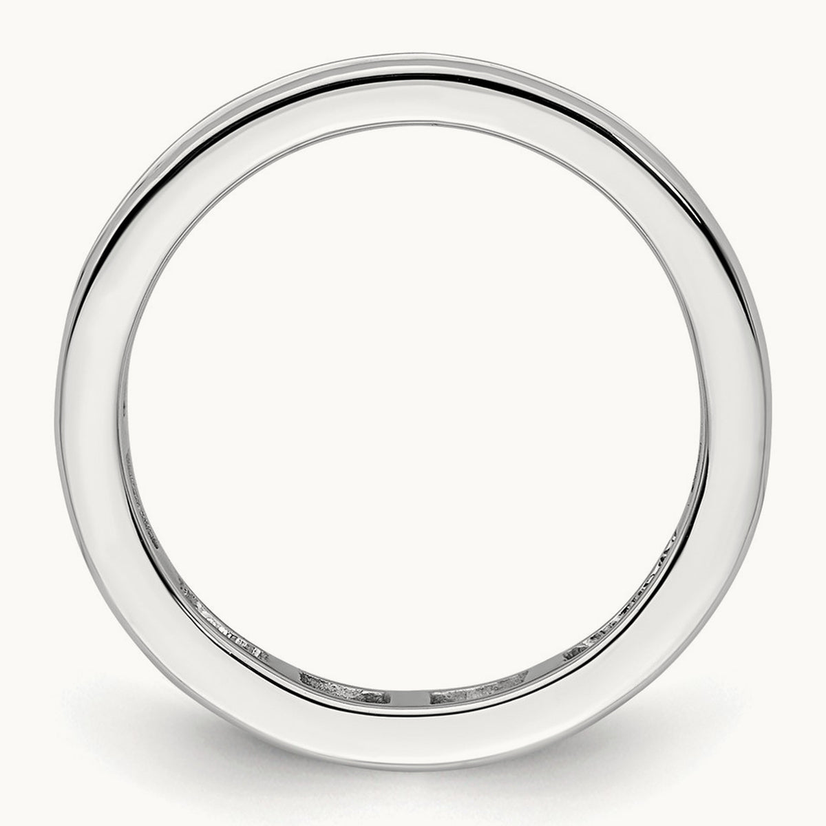 Polished Channel Set Diamond Eternity Band, 1.00 ct tw — 14K White Gold