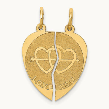 Break-apart I LOVE YOU Charm — photo set
