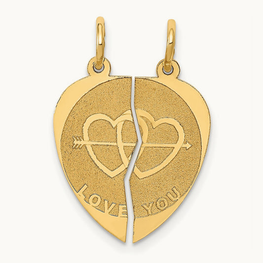 Break-apart I LOVE YOU Charm — photo set