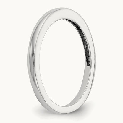 Polished Wedding Band, 14K White Gold