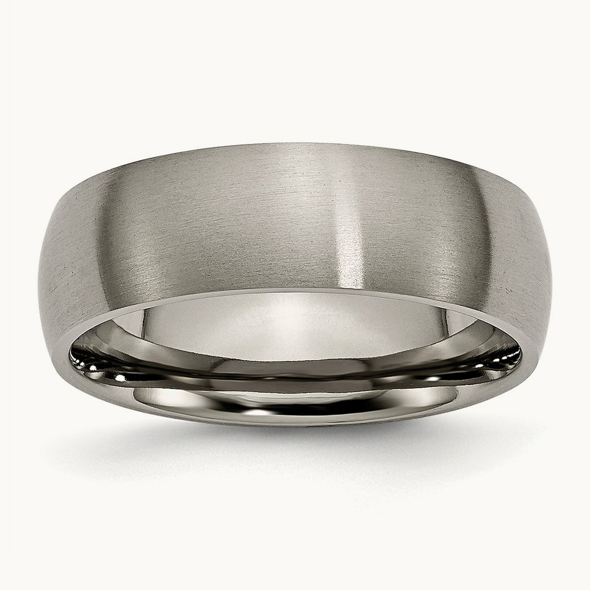 Brushed Half Round Band — 7mm, 14
