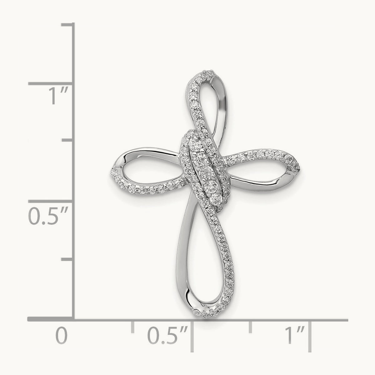 1/3ct. Diamond Cross Chain Slide — photo set