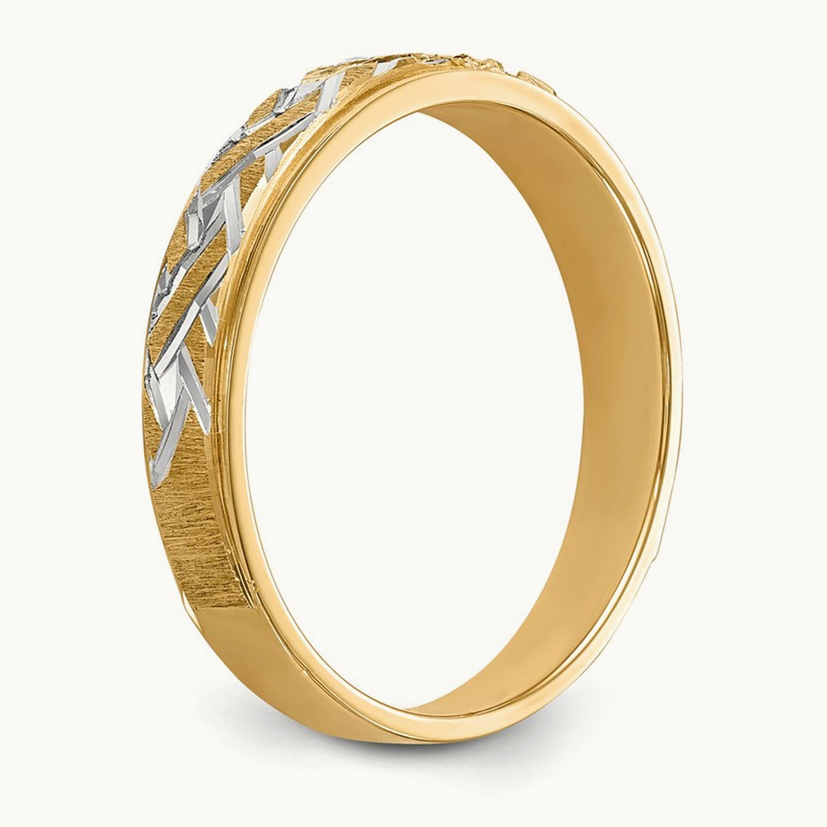 AA Quality Trio Ladies Complete Wedding Band, 14K