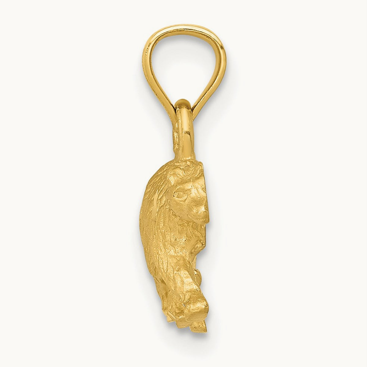 Diamond-cut Bear Pendant — 12mm