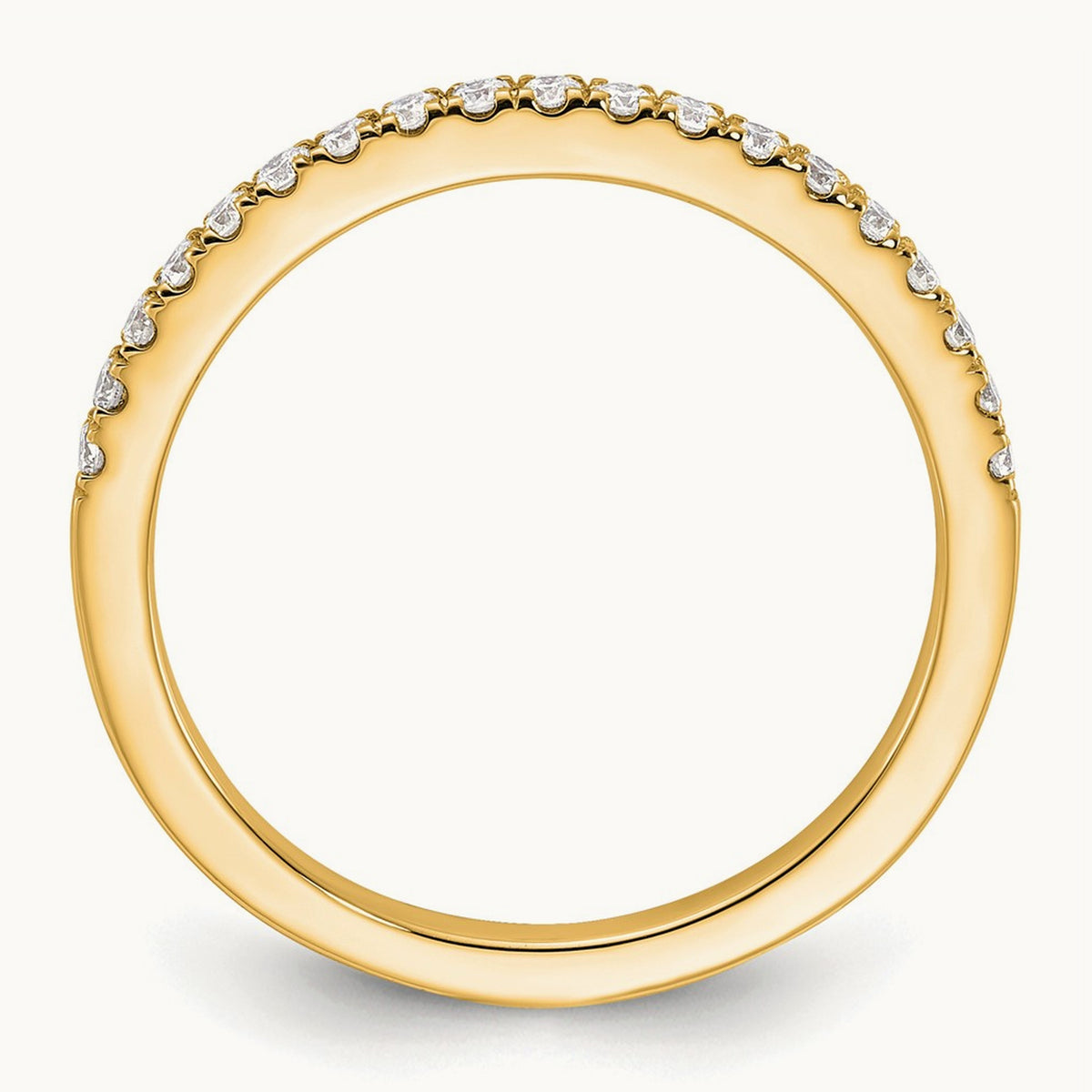 Diamond Wedding Band — 14K Yellow Gold, 7