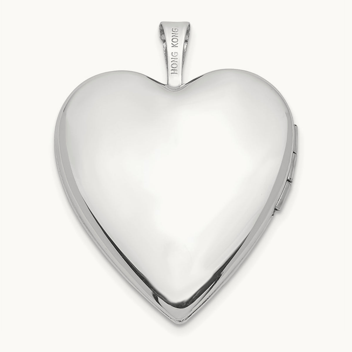 Diamond Heart Locket — 14K White Gold