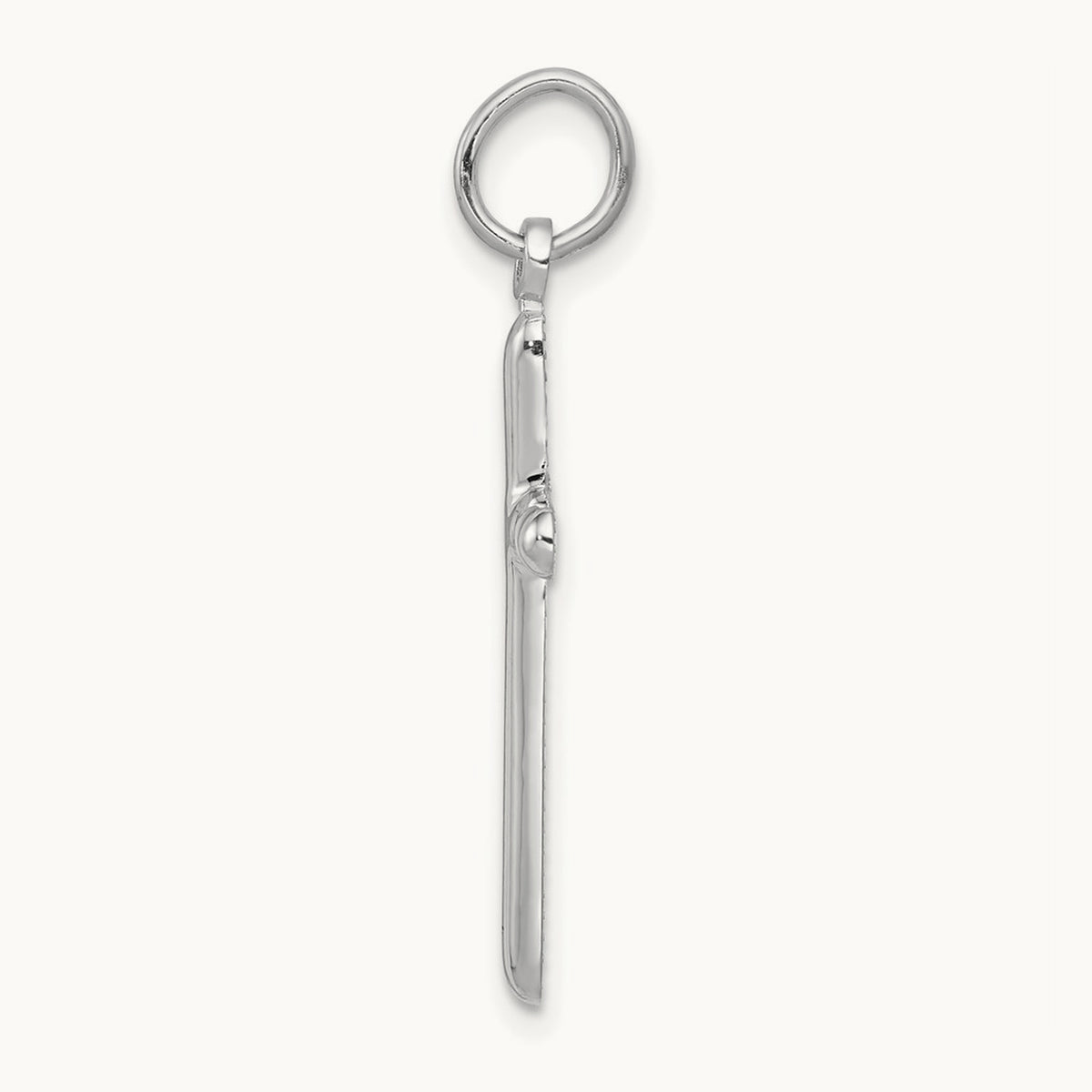 Cross Pendant, 14K White Gold