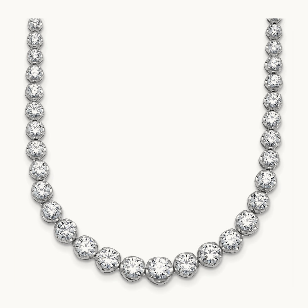 Graduated Tennis Necklace, 10.00 ct tw Lab-Grown Diamond
