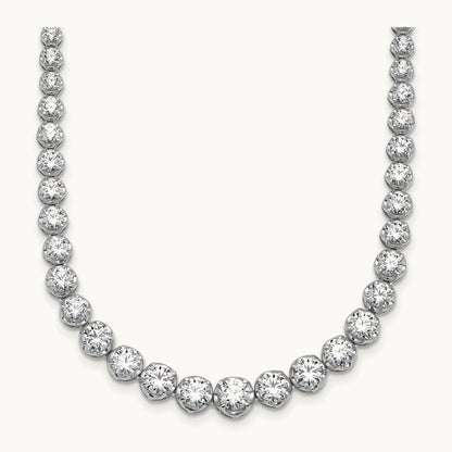 Graduated Tennis Necklace, 10.00 ct tw Lab-Grown Diamond
