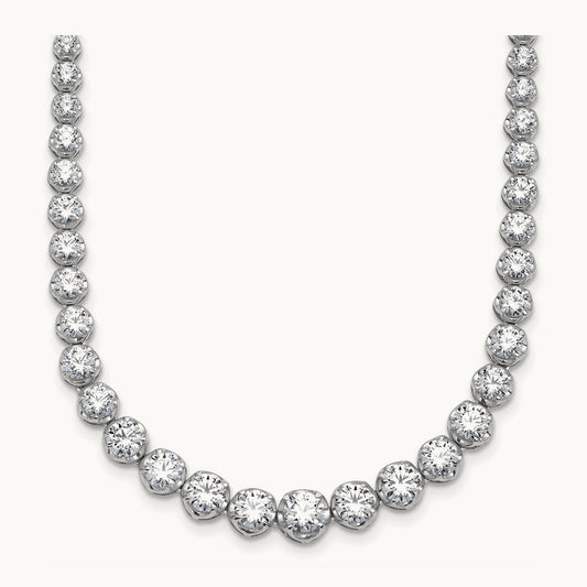 Graduated Tennis Necklace, 10.00 ct tw Lab-Grown Diamond