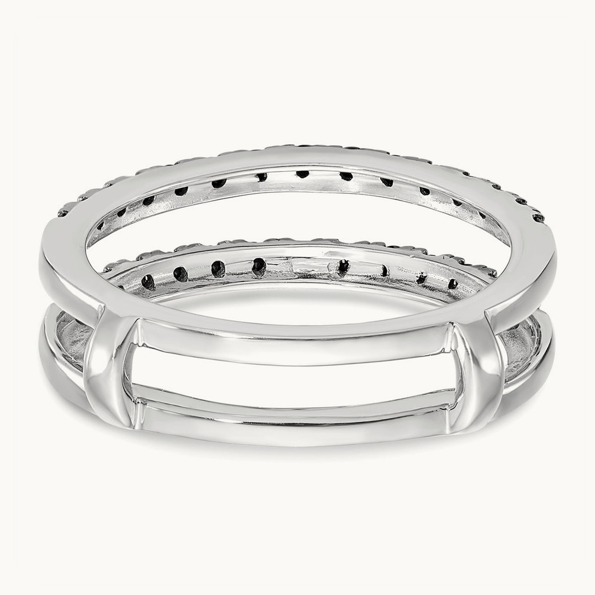 Black Diamond Guard, 14K White Gold