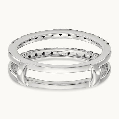 Black Diamond Guard, 14K White Gold