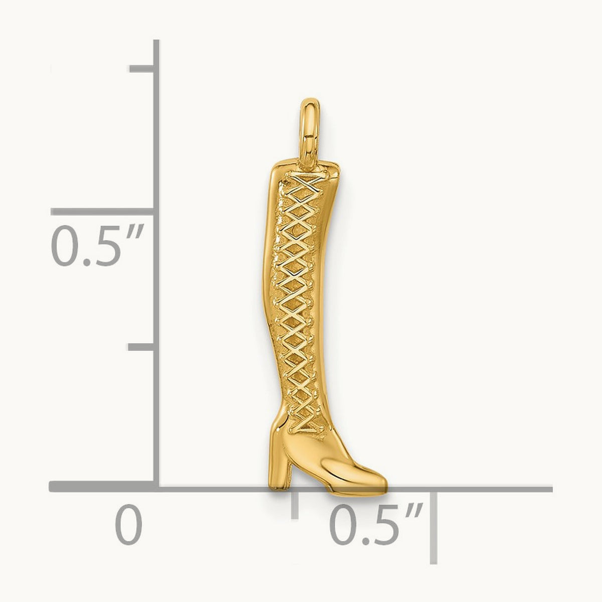 Fancy Thigh High Boot, 14K