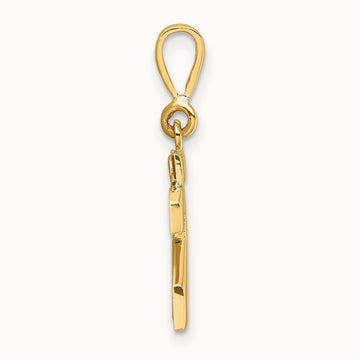 Small Polished Number 23 Charm, 14K