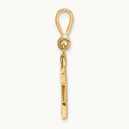 Small Polished Number 23 Charm, 14K