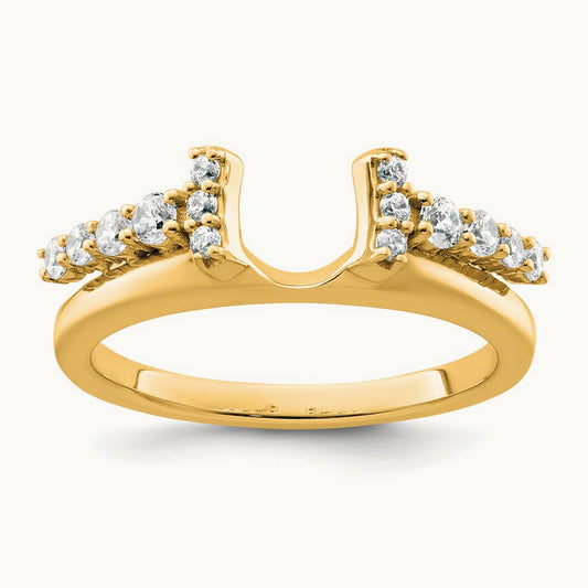 Complete Diamond Wrap Ring, 14K