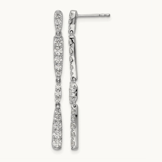 Dangle Post Earrings, 1.00 ct tw Lab-Grown Diamond