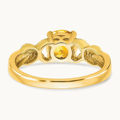 Citrine and Diamond Ring — photo set