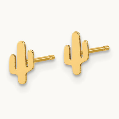 Polished Cactus Post Earrings — photo set
