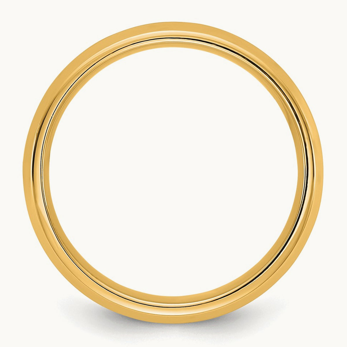 Bevel Edge Comfort Fit Band — 14K Yellow Gold, 5.5mm