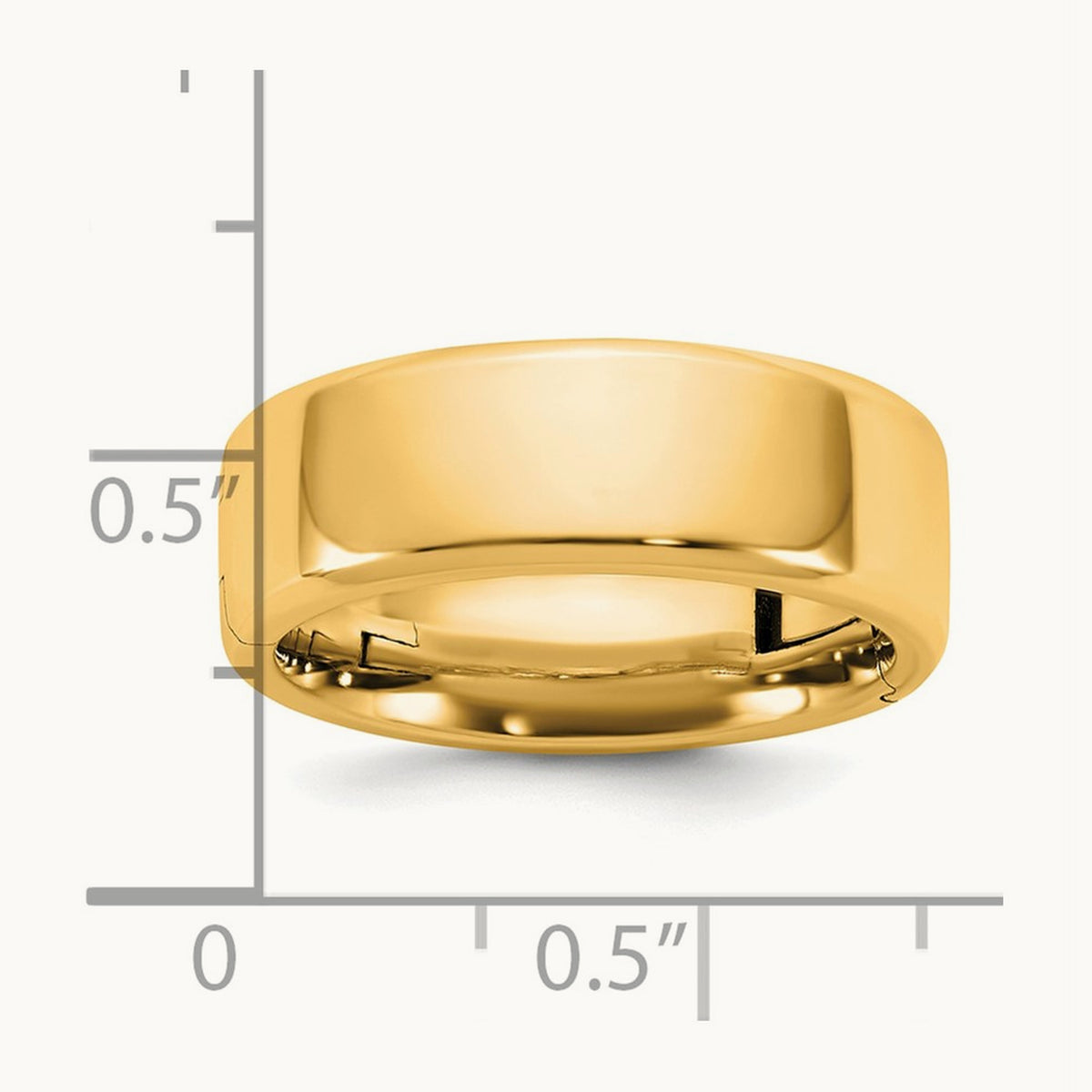 CLIQ Hinged Beveled Edge Wedding Band, 7mm, 14K Yellow Gold