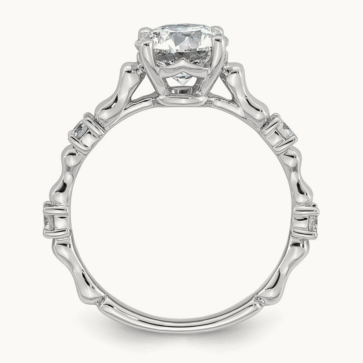 Round Center Ring, 1 5/8-3 1/4 ct Lab-Grown Diamond