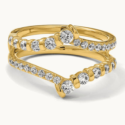 Ring Guard, 0.75 ct tw Lab-Grown Diamond — 14K Yellow Gold