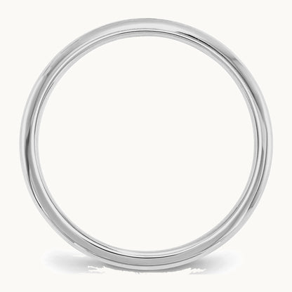 Sterling Silver Rhodium-plated 2mm Comfort Fit Band
