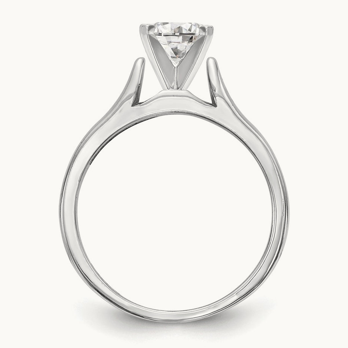 Peg Set Solitaire Engagement Ring Mounting
