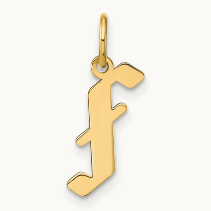 Initial Pendant, 14K Yellow Gold